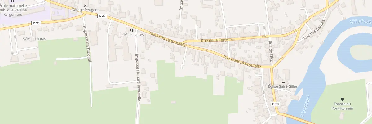 Plan du 29 Rue Honoré Broutelle à Montfort-le-Gesnois