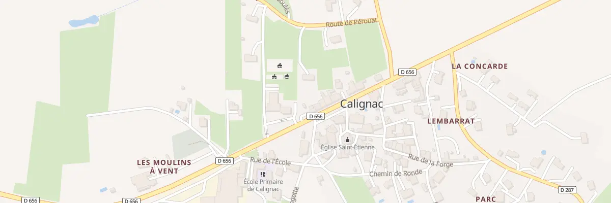 Plan du 61 Rte de la Concade à Calignac