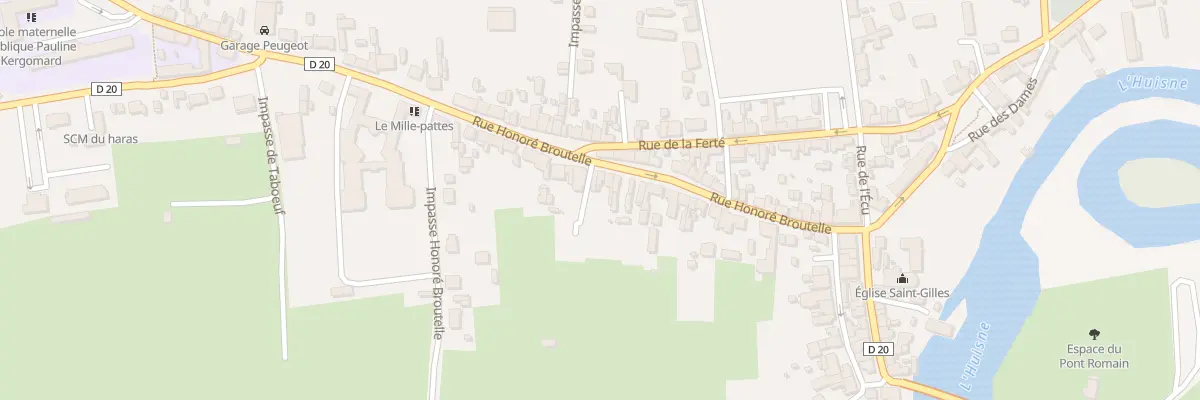 Plan du 27 Rue Honoré Broutelle à Montfort-le-Gesnois
