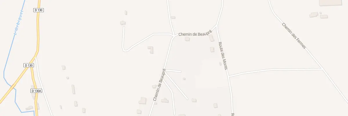 Plan du 155 Che de Beaupré à La Vespière-Friardel
