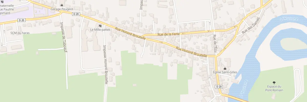 Plan du 23B Rue Honoré Broutelle à Montfort-le-Gesnois