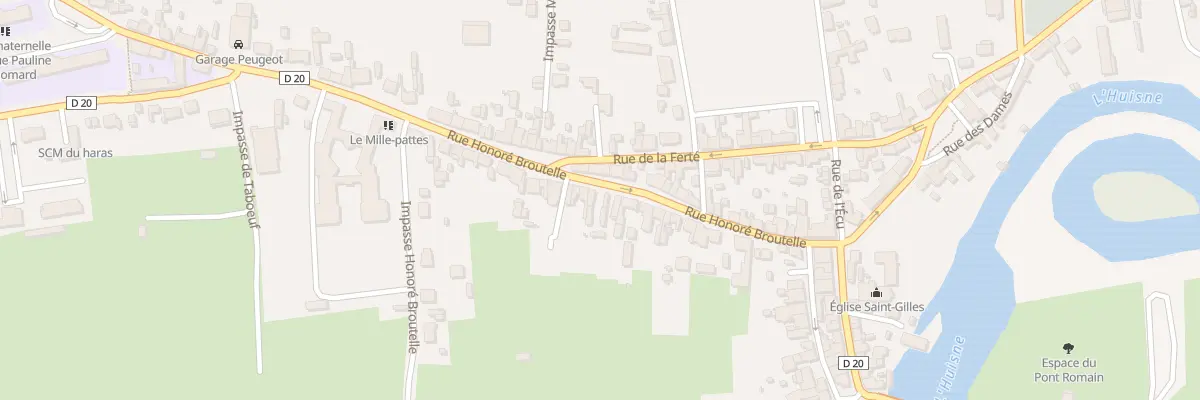 Plan du 23 Rue Honoré Broutelle à Montfort-le-Gesnois