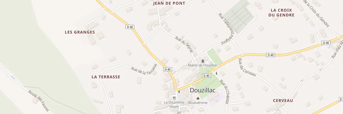 Plan du 4 Rue des Granges à Douzillac