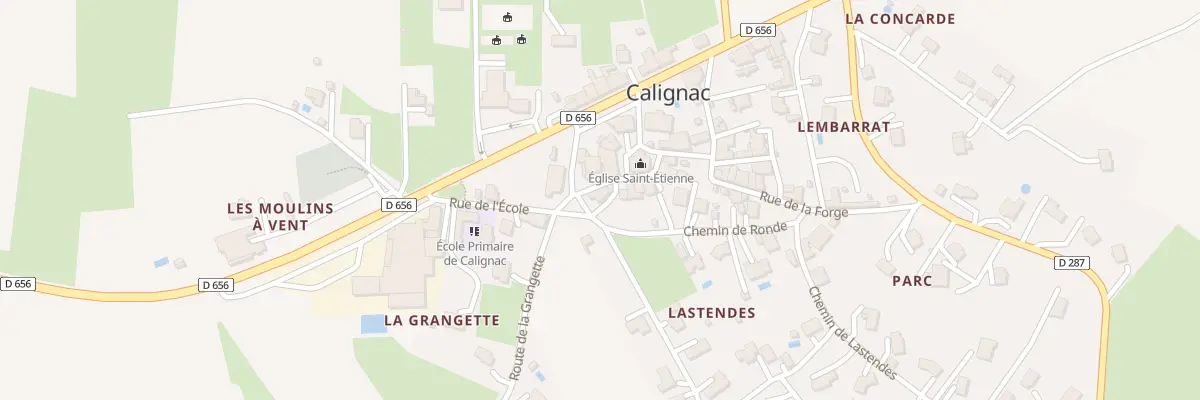 Plan du 5100 Le Bourg à Calignac