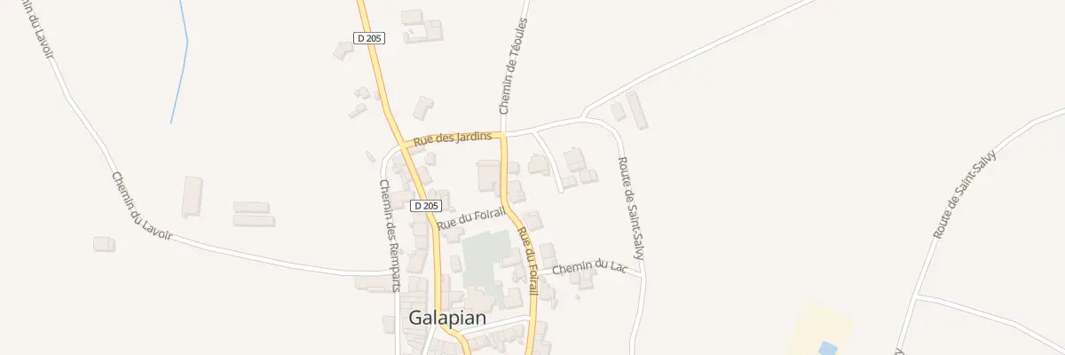 Plan du 42 Rte de Saint Salvy à Galapian