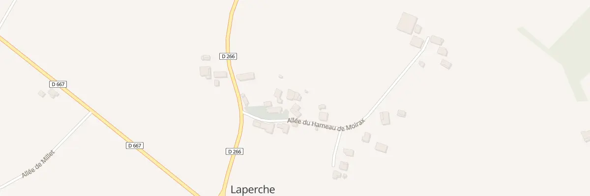 Plan du 244 Rte de Laperche à Laperche