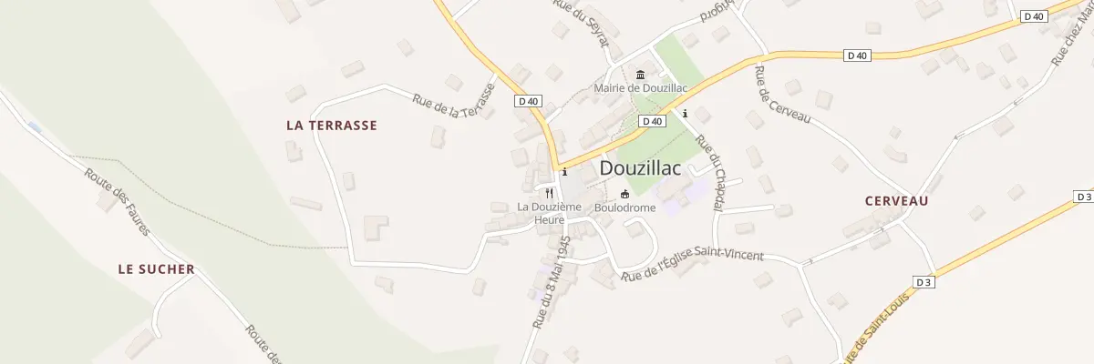 Plan du 6 Rue du 8 Mai 1945 à Douzillac