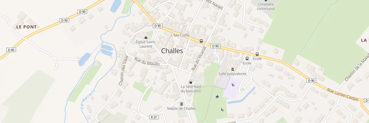 Plan du 3 Pl de la Mairie à Challes