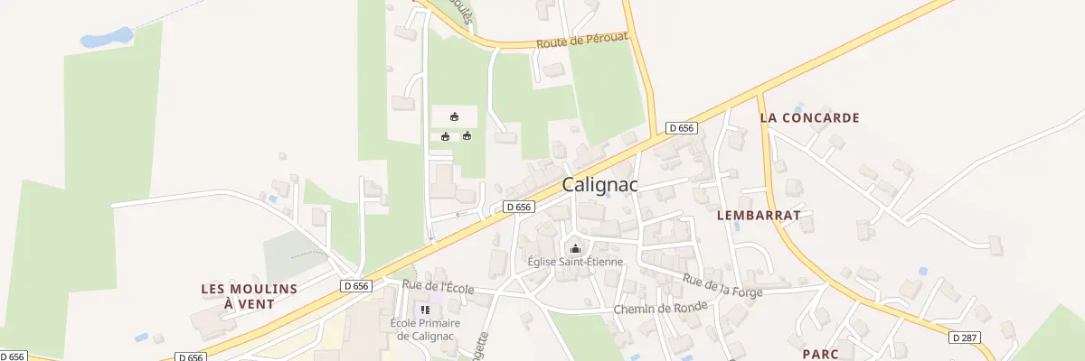 Plan du 493 Rte de la Concade à Calignac
