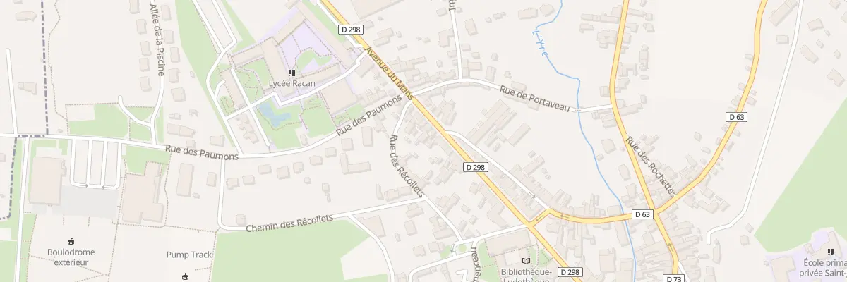 Plan du 101 Rue Aristide Briand à Montval-sur-Loir