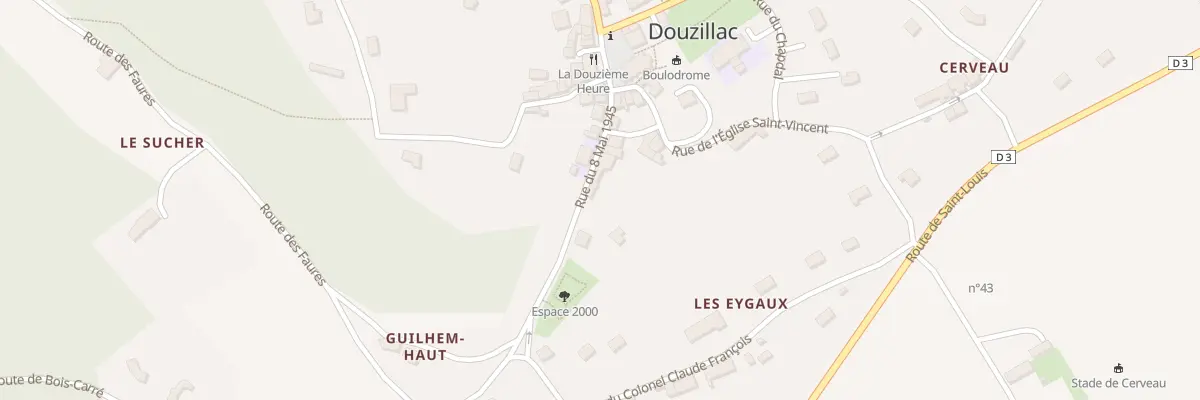 Plan du 11 Rue du 8 Mai 1945 à Douzillac