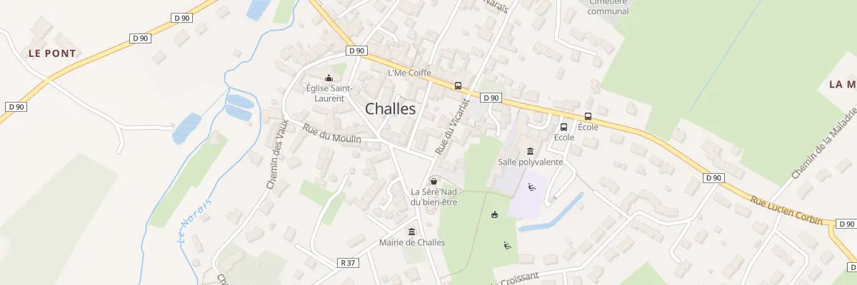 Plan du 5100 Rue du Vicariat à Challes