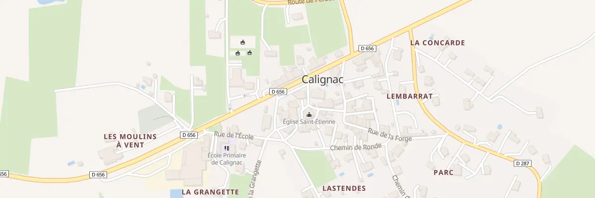 Plan du 23 Pl de l’Eglise à Calignac