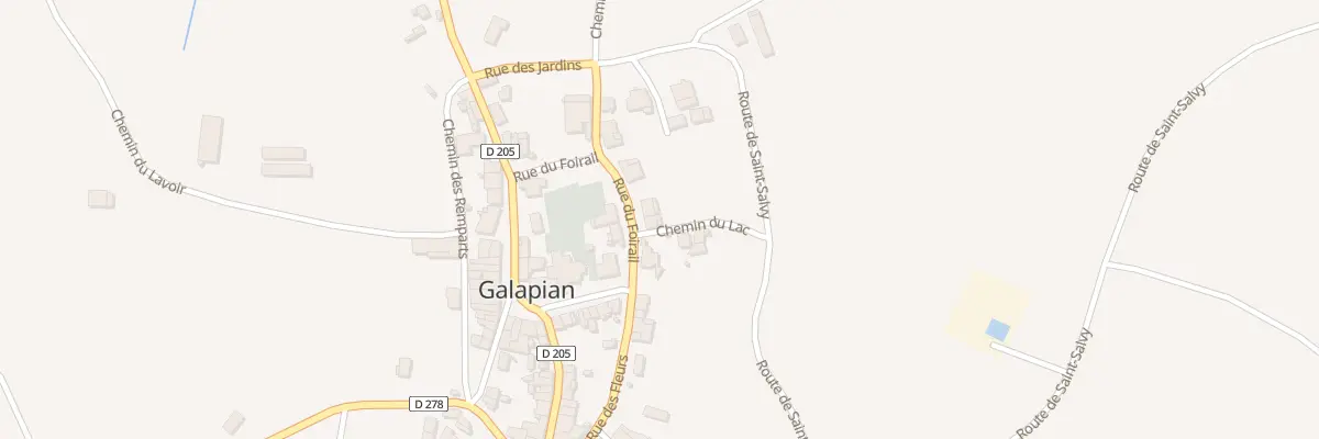 Plan du 13 Rue du Foirail à Galapian