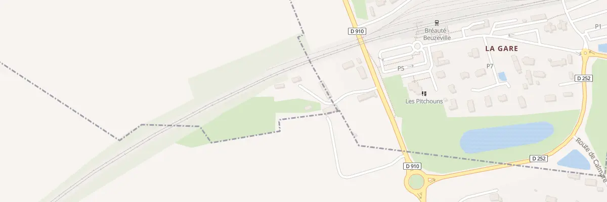 Plan du 1 Imp de la Gare à Houquetot