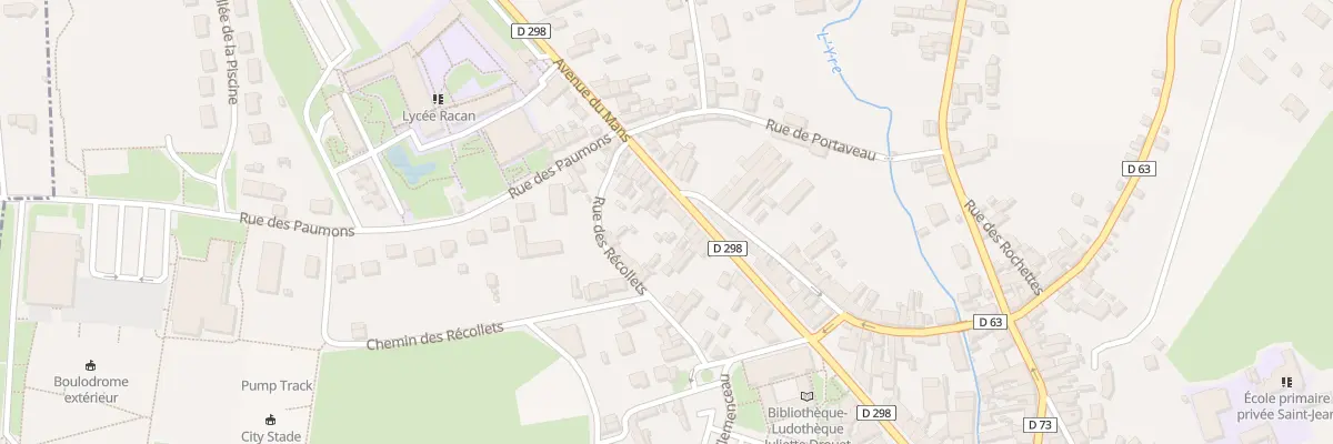 Plan du 97 Rue Aristide Briand à Montval-sur-Loir