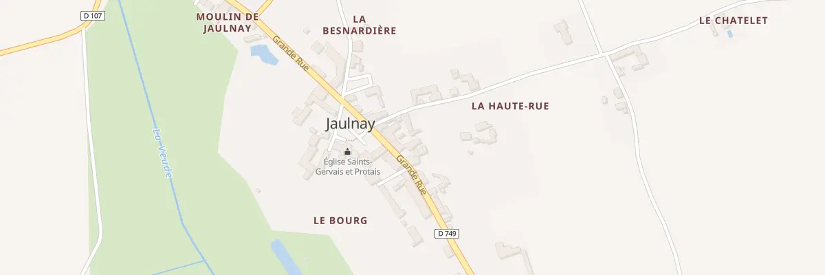 Plan du 83 Le Bourg à Jaulnay