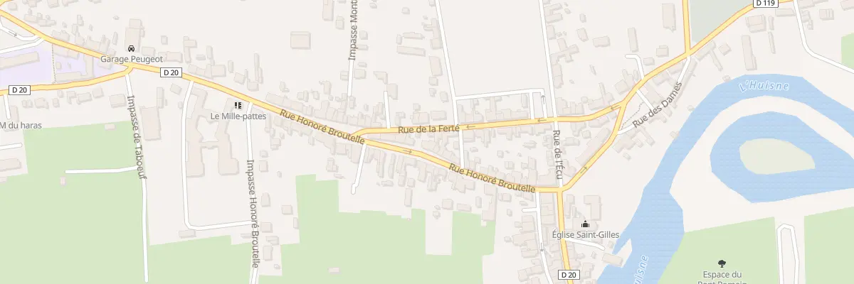 Plan du 36 Rue Honoré Broutelle à Montfort-le-Gesnois