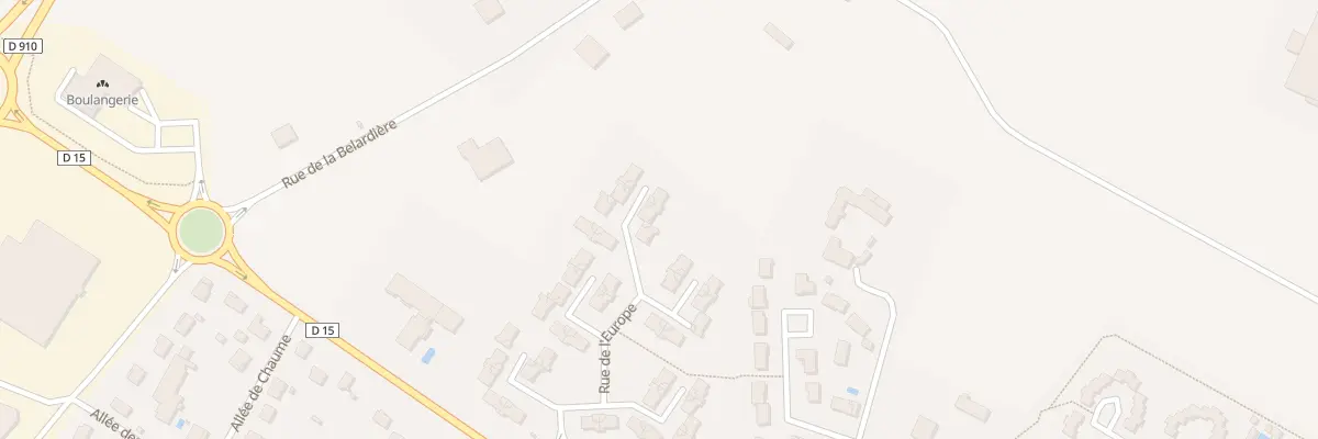 Plan du 22 Rue de l’Europe à Dissay