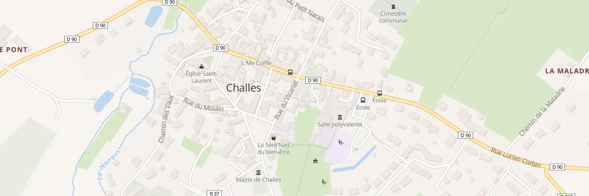 Plan du 5 Rue du Vicariat à Challes