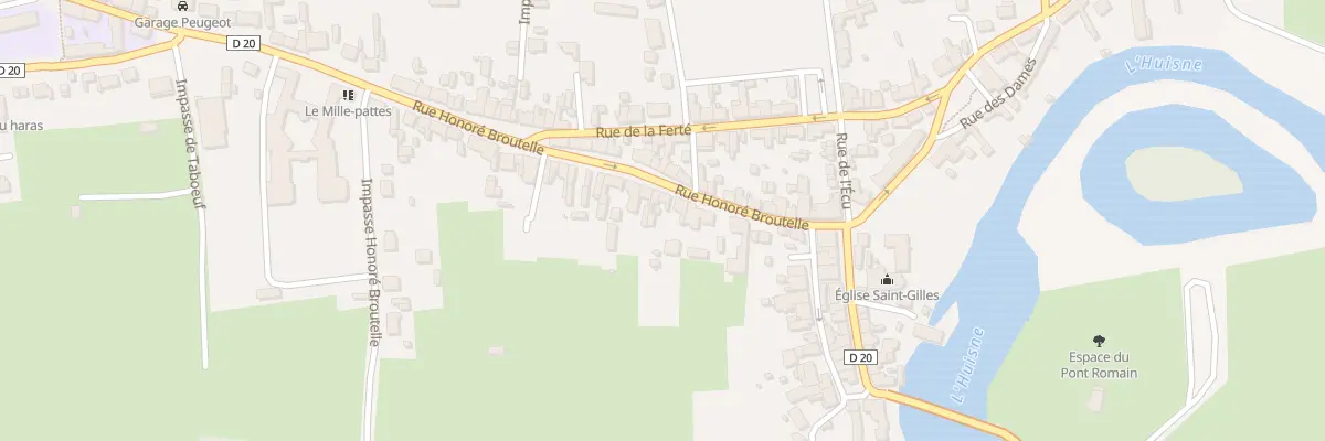 Plan du 11 Rue Honoré Broutelle à Montfort-le-Gesnois