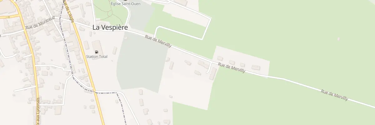 Plan du 284 Rue de Mervilly à La Vespière-Friardel
