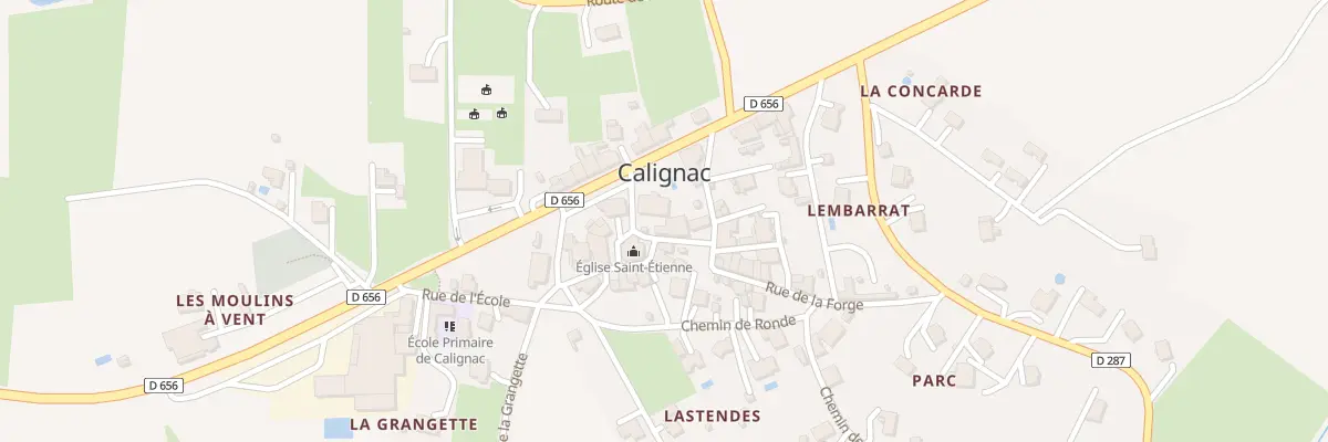 Plan du 49 Pl de l’Eglise à Calignac