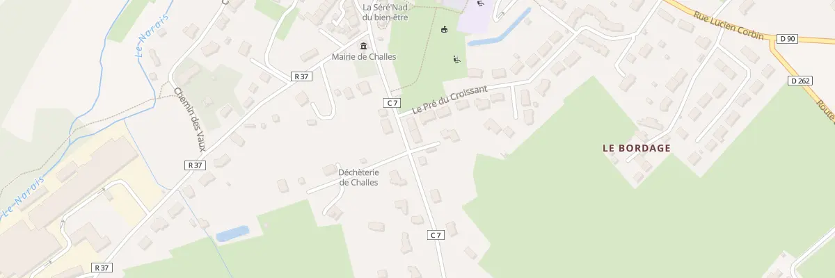 Plan du 2 Le Pre du Croissant à Challes
