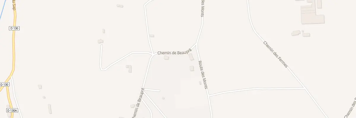 Plan du 41 Che de Beaupré à La Vespière-Friardel