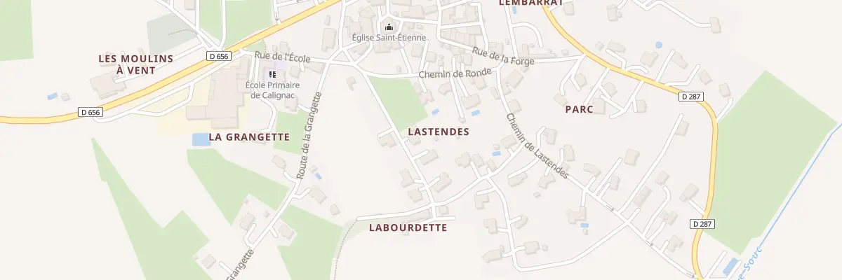 Plan du 95 Che de Labourdette à Calignac