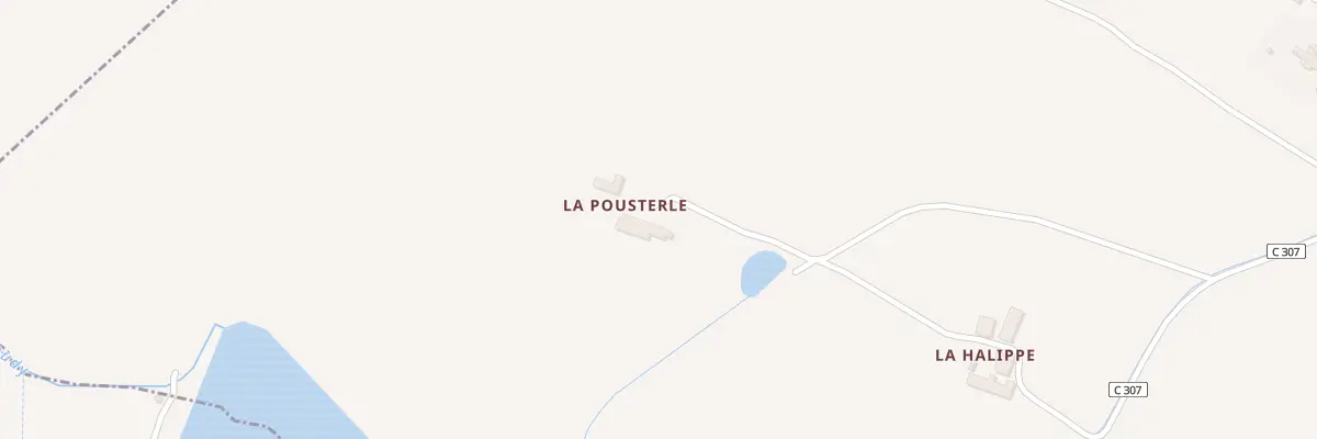 Plan du 510 Che de la Halippe à Caussens