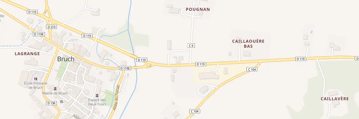 Plan du 794 Rte de Mont de Marsan à Bruch
