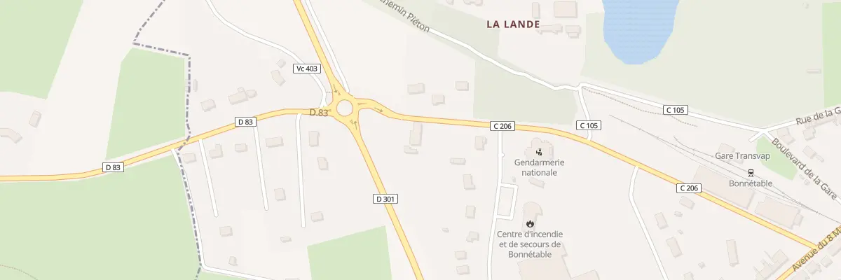 Plan du 8 Rue du Docteur Monnier à Bonnétable