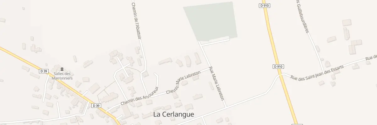 Plan du 153 Che Marie Lebreton à La Cerlangue