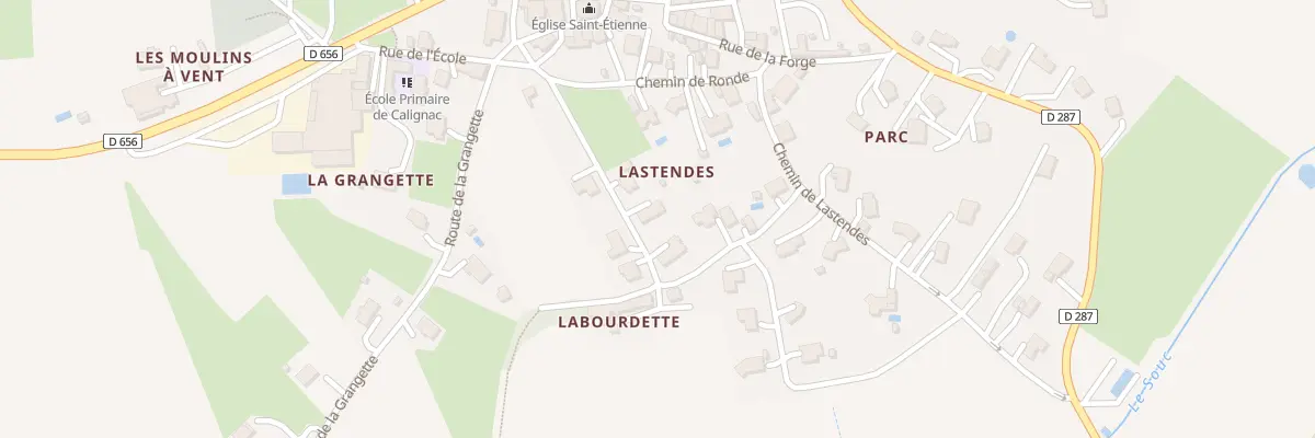 Plan du 123 Che de Labourdette à Calignac