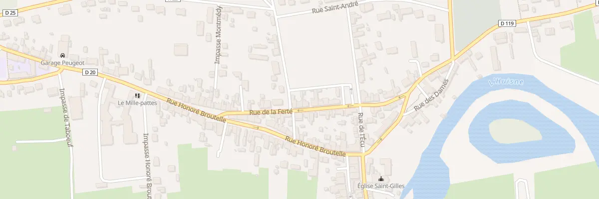 Plan du 13 Rue de la Ferté à Montfort-le-Gesnois
