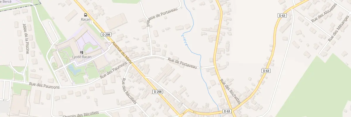 Plan du 11 Rue Portaveau à Montval-sur-Loir