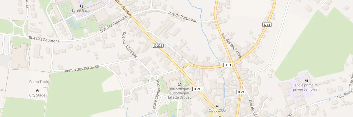 Plan du 104 Rue Aristide Briand à Montval-sur-Loir