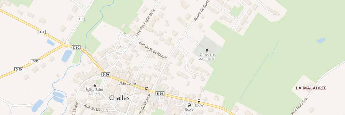 Plan du 8 Rte de Surfonds à Challes