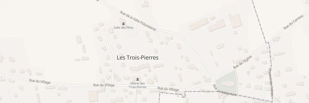 Plan du 27 Rue de la Salle Polyvalente aux Trois-Pierres