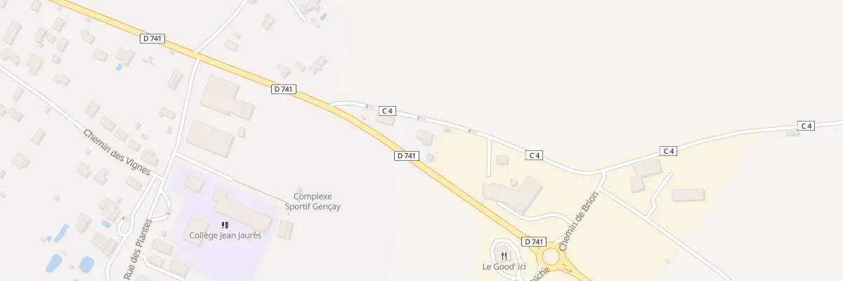 Plan du 4 Rte de la Liardière à Gençay