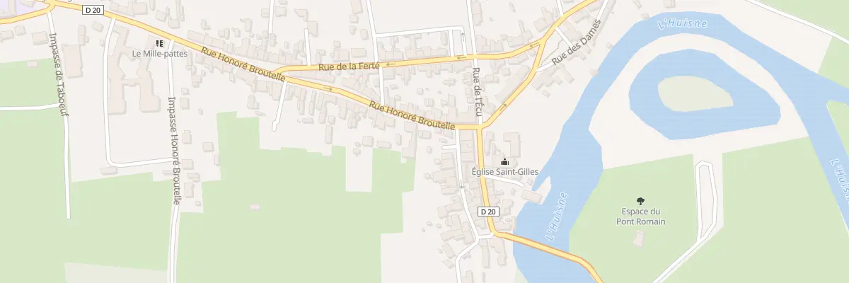 Plan du 3 Rue Honoré Broutelle à Montfort-le-Gesnois