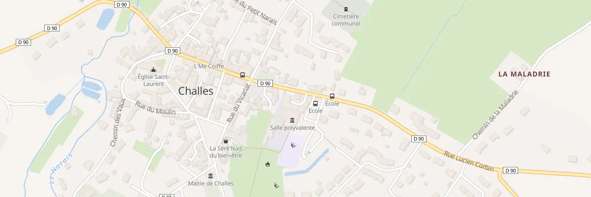 Plan du 28 Rue Lucien Corbin à Challes