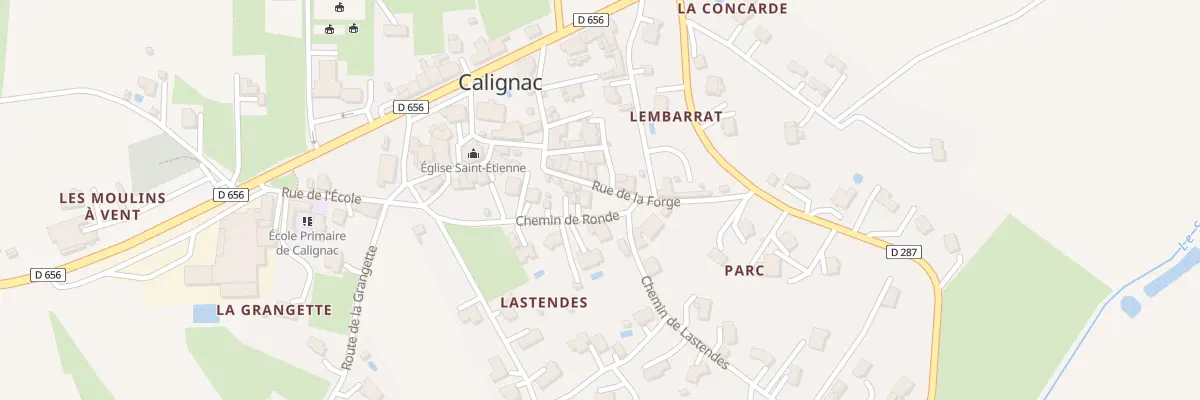 Plan du 119 Che de Ronde à Calignac