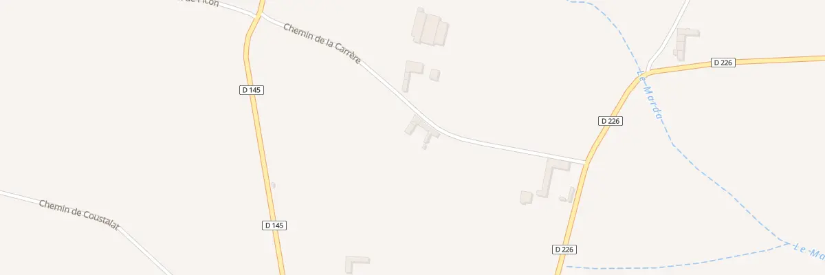 Plan du 230 Chem de la Carrère à Duffort