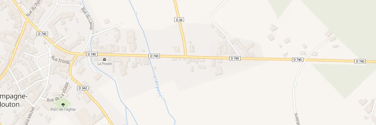 Plan du 24 Av de la Garenne à Champagne-Mouton