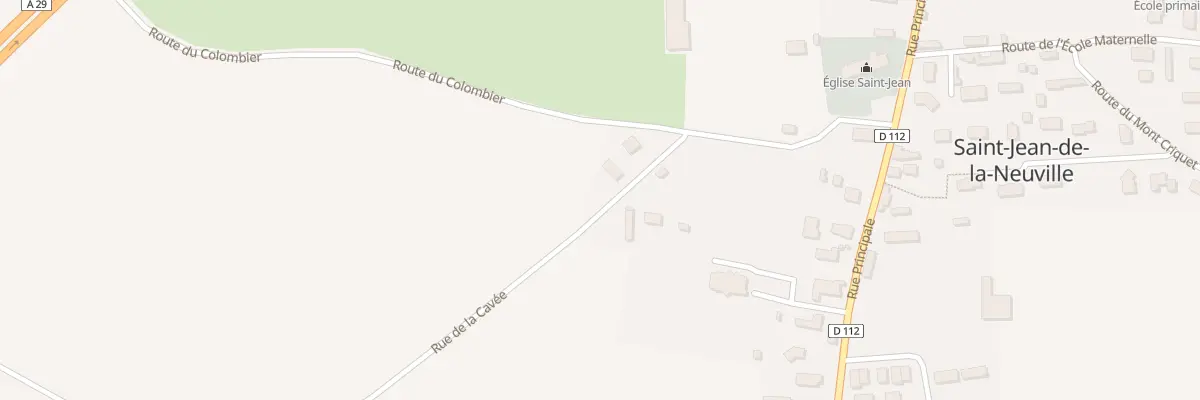 Plan du 1 Rue de la Cavée à Saint-Jean-de-la-Neuville