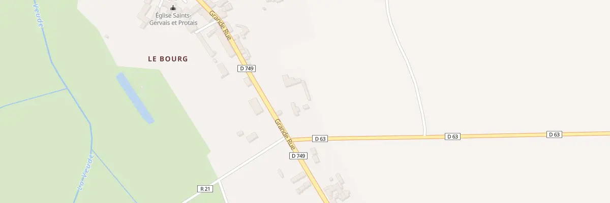Plan du 72 Le Bourg à Jaulnay