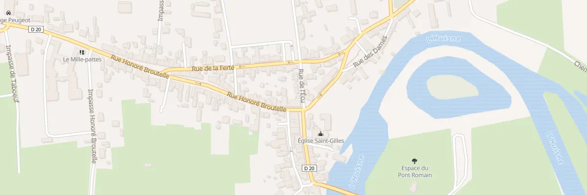 Plan du 4 Rue Honoré Broutelle à Montfort-le-Gesnois