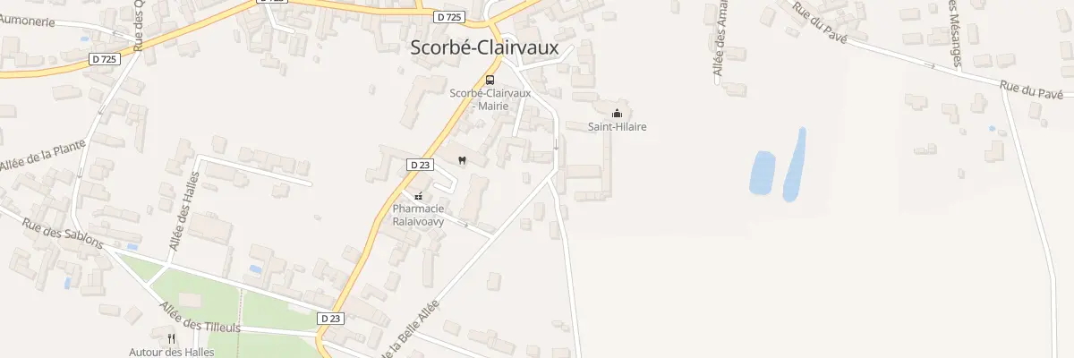 Plan de la Rue de la Belle Allée à Scorbé-Clairvaux